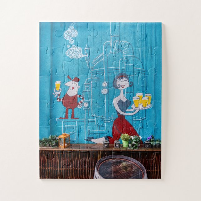 Cartoon Beer Room Jigsaw Puzzle (Vertical)