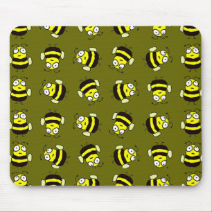 Cartoon Bees Mouse Pad