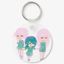 Cartoon Best Friends Keychain
