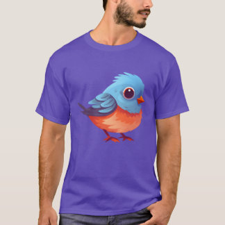 Cartoon Bird Design retro T-Shirt