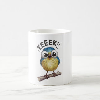Cartoon Bird's Exclaim: "eek" Coffee Mug