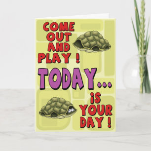 Cartoon Birthday Cards: Come and Play II Card