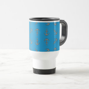 Cartoon Boat Anchor Set Travel Mug