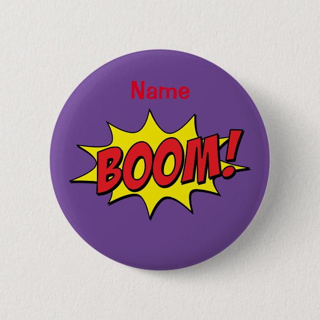 Cartoon Boom Thunder_Cove  6 Cm Round Badge (Front)