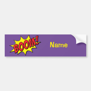 Cartoon Boom Thunder_Cove  Bumper Sticker