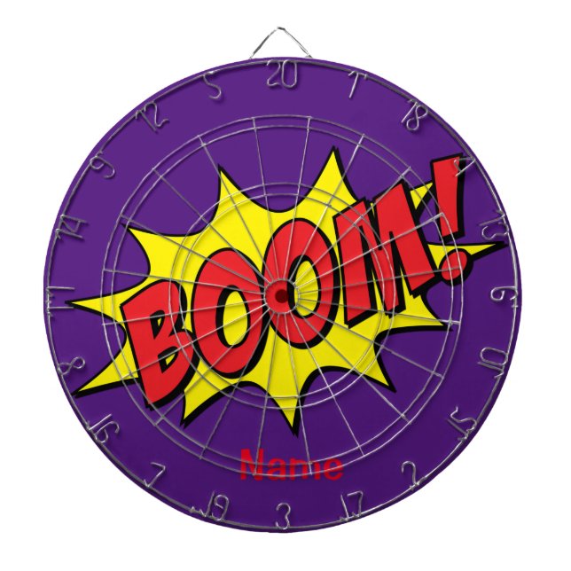 Cartoon Boom Thunder_Cove Dartboard (Front)