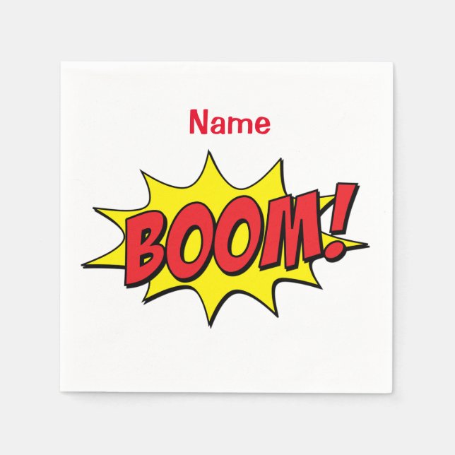 Cartoon Boom Thunder_Cove  Napkin (Front)