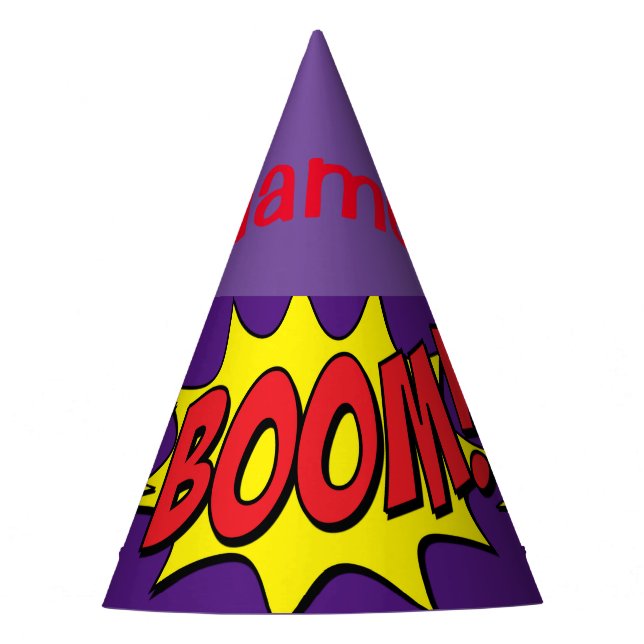 Cartoon Boom Thunder_Cove Party Hat (Front)