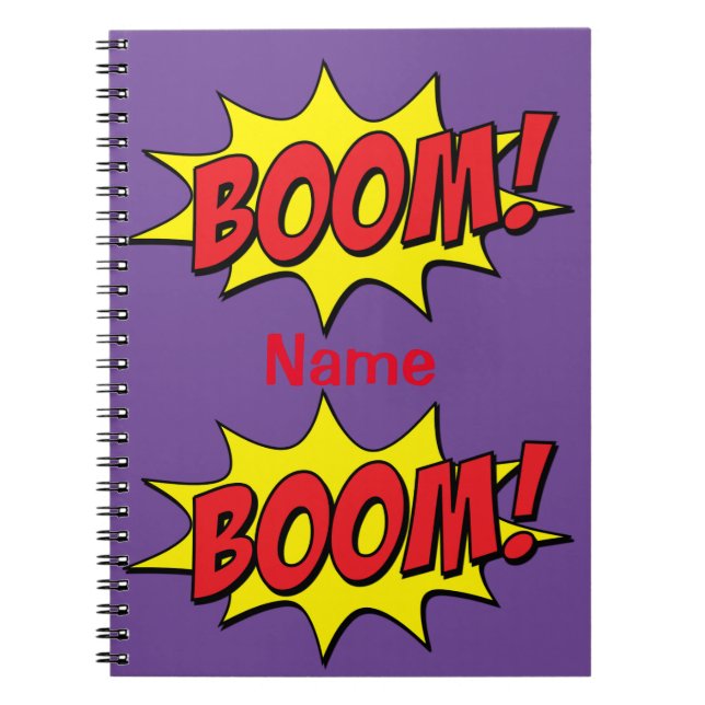 Cartoon Boom Thunder_Cove Stone Notebook (Front)