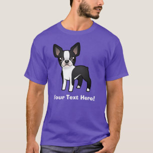Cartoon Boston Terrier T-Shirt