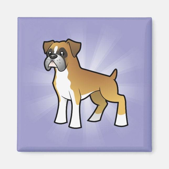 Cartoon Boxer Magnet (Front)