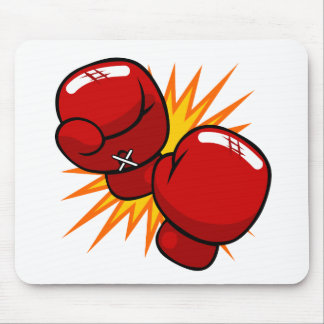 Cartoon Boxing Gloves Mouse Pad