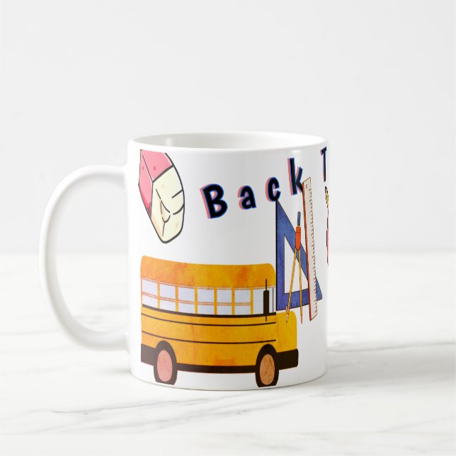 Cartoon Brain Study Mug – Cute Educational Tea Cup (Left)