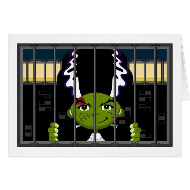 Cartoon Bride of Frankenstein (Front Horizontal)