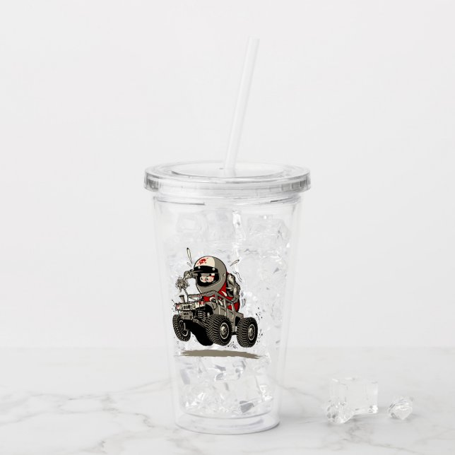 Cartoon Buggy Acrylic Tumbler (Back Ice)
