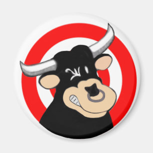 Cartoon Bull BullsEYE Magnet