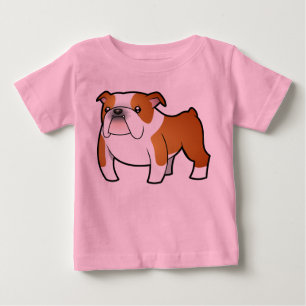 Cartoon Bulldog Baby T-Shirt