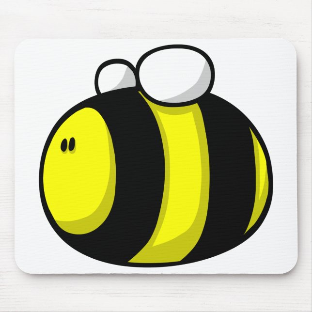 Cartoon Bumble Bee Mouse Pad (Front)