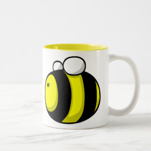 Cartoon Bumble Bee Two-Tone Coffee Mug