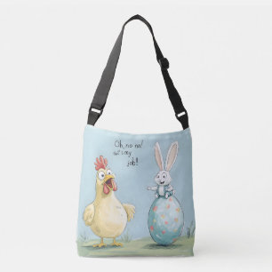 Cartoon Bunny Chick Egg Easter Fun Crossbody Bag