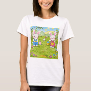Cartoon bunny holding a carrot T-Shirt