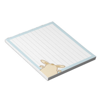 Cartoon bunny illustration notepad