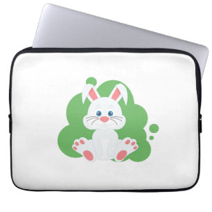 Cartoon bunny splash laptop sleeve