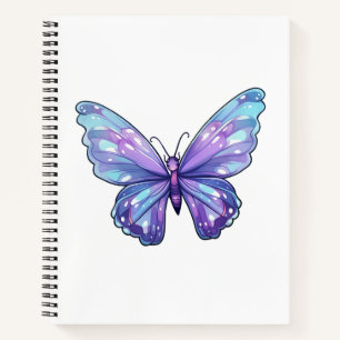 Cartoon butterfly illustration notebook