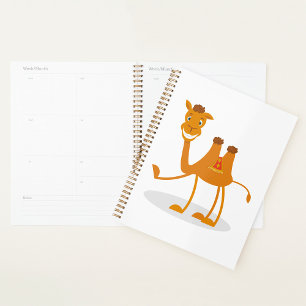 Cartoon Camel Smiling Desert Animal Character Planner