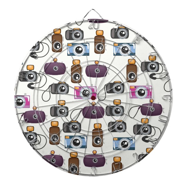 Cartoon camera pattern dartboard (Front)