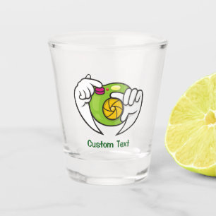 Cartoon Camera Shot Glass