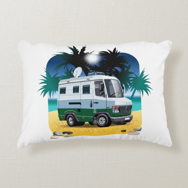 Cartoon Camper Decorative Cushion (Front)