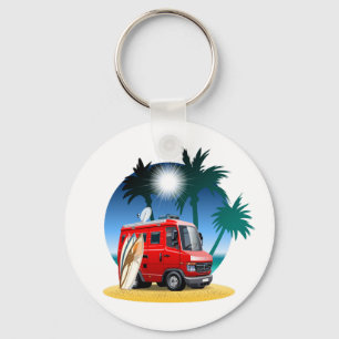Cartoon Camper Key Ring