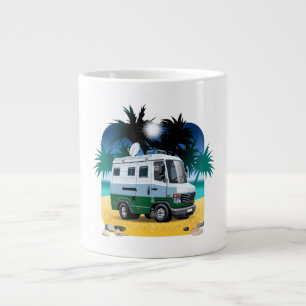 Cartoon Camper Large Coffee Mug