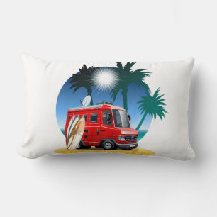 Cartoon Camper Lumbar Cushion