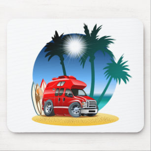 Cartoon Camper Mouse Pad