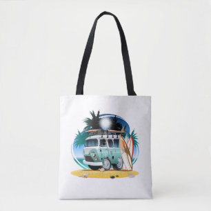 Cartoon Camper Tote Bag