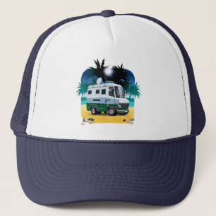 Cartoon Camper Trucker Hat