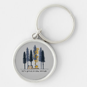 Cartoon Camping Key Ring