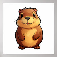 Cartoon capybara illustration