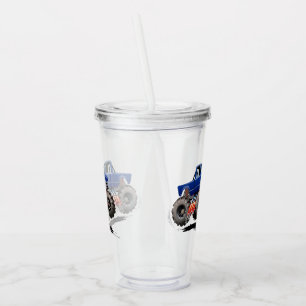 Cartoon car acrylic tumbler