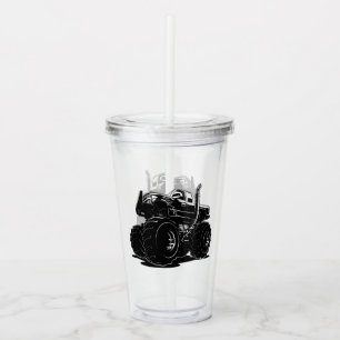 Cartoon car acrylic tumbler