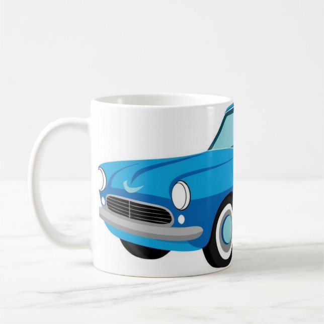 Cartoon Car Designed Mug (Left)
