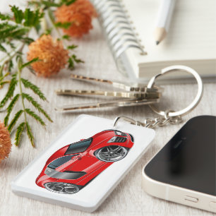 Cartoon car key ring