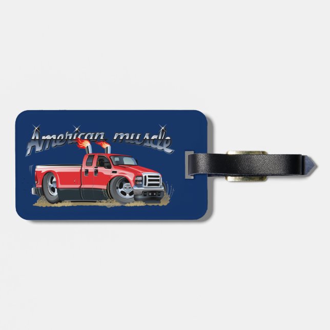 Cartoon car luggage tag (Back Horizontal)