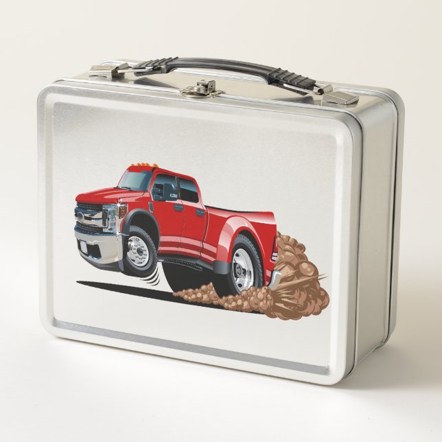Cartoon car metal lunch box (Front)