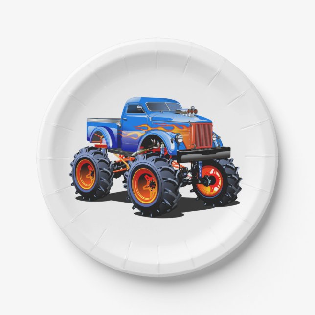 Cartoon car paper plate (Front)