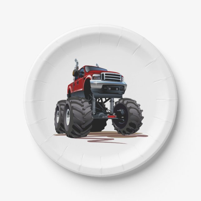 Cartoon car paper plate (Front)