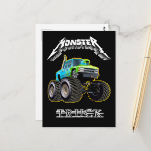 Cartoon car postcard