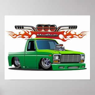 cartoon car poster